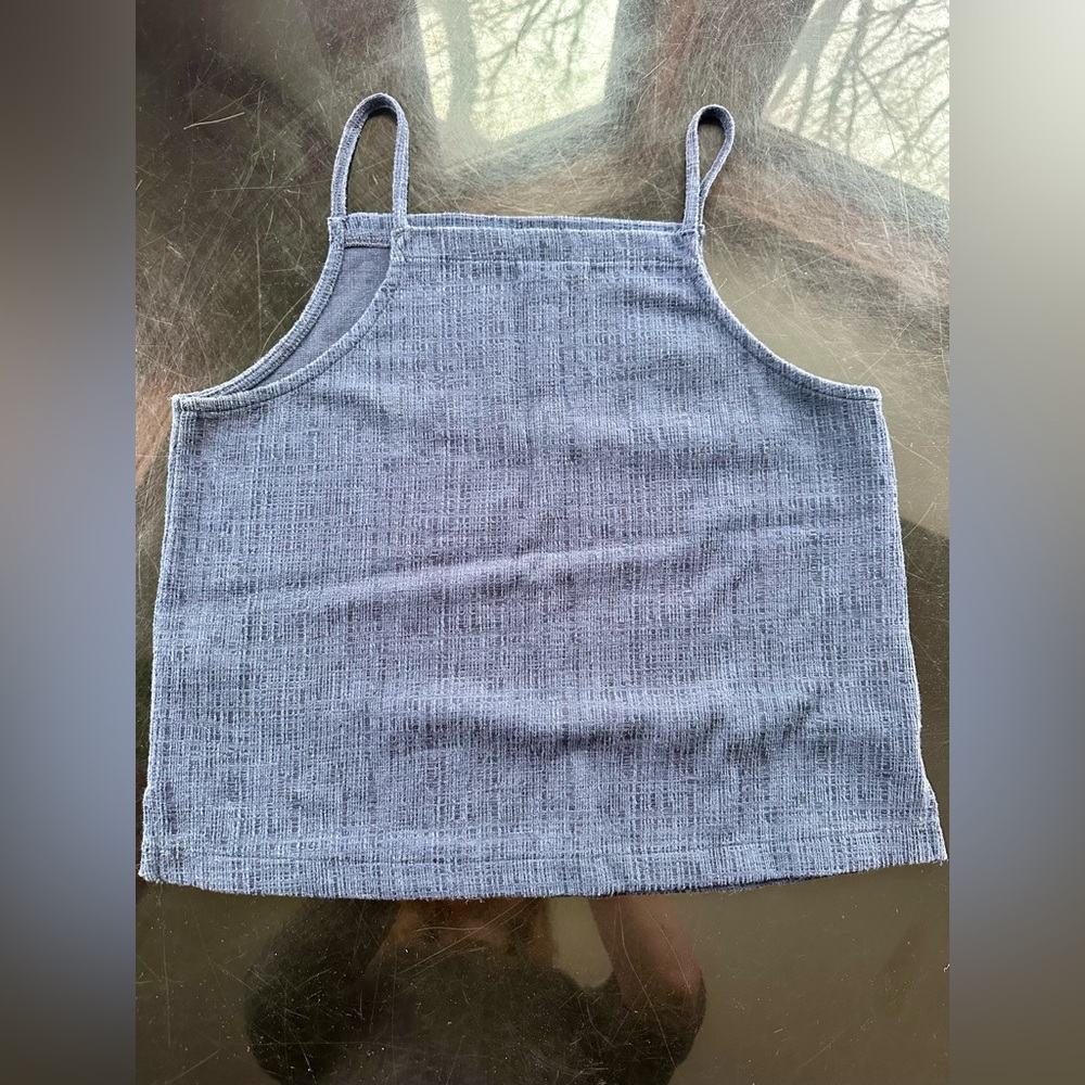 Madewell Textured Blue Camisole Top
